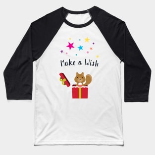 A Cute Squirrel Makes a wish Baseball T-Shirt